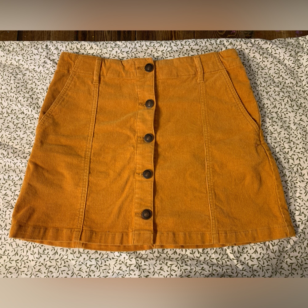 Fall corduroy skirt - perfect for fall weather and pumpkin picking